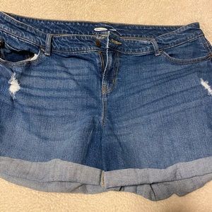 Women’s blue Jean shorts